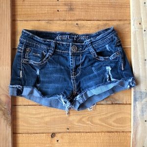 Vintage Distressed Denim Shorts